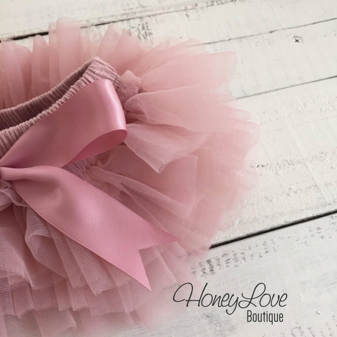 Vintage Pink tutu skirt bloomers - Embellished - HoneyLoveBoutique
