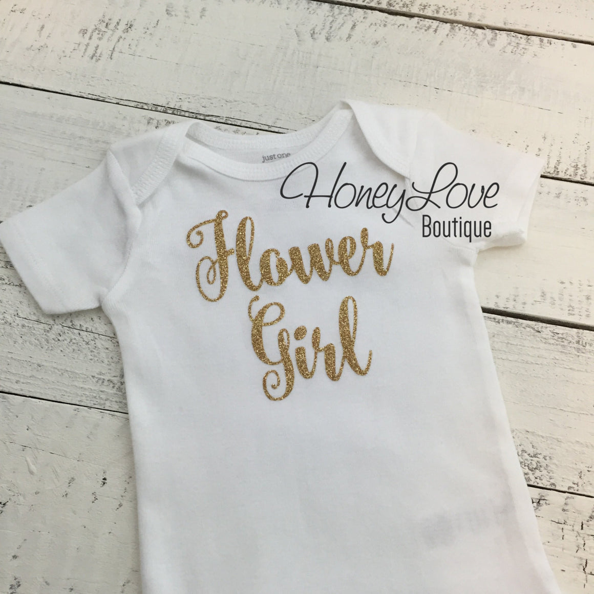 Flower Girl Shirt or Bodysuit - HoneyLoveBoutique