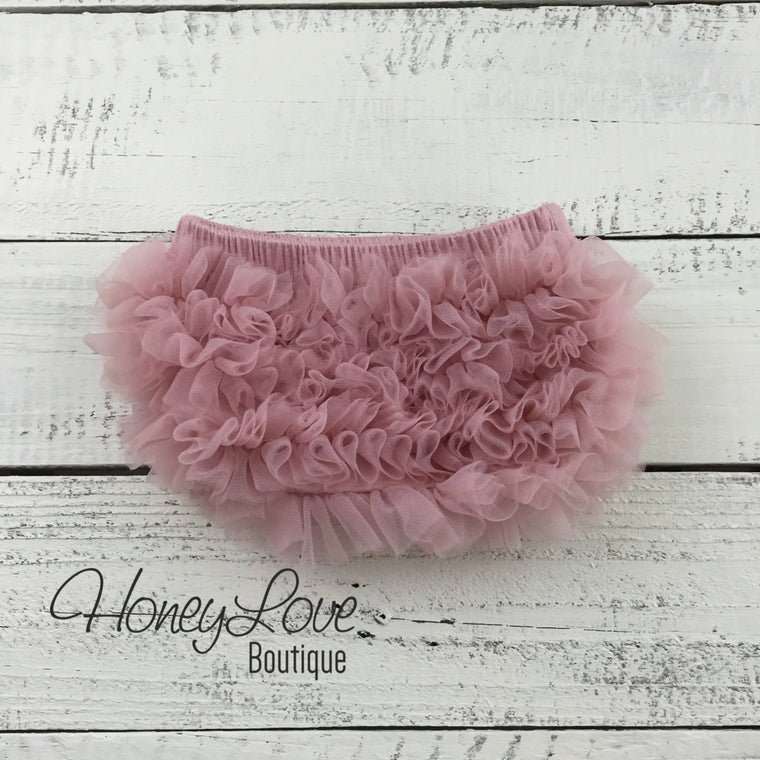 Ruffle Bottom Bloomers - Vintage Pink - HoneyLoveBoutique