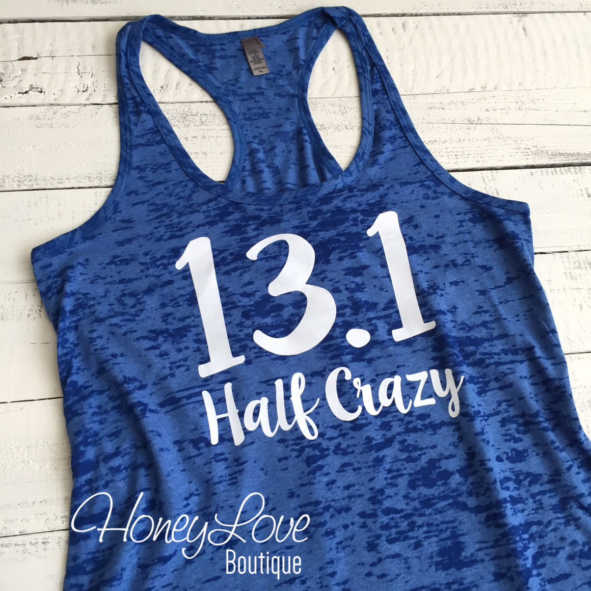 13.1 Half Crazy Marathon tank - HoneyLoveBoutique