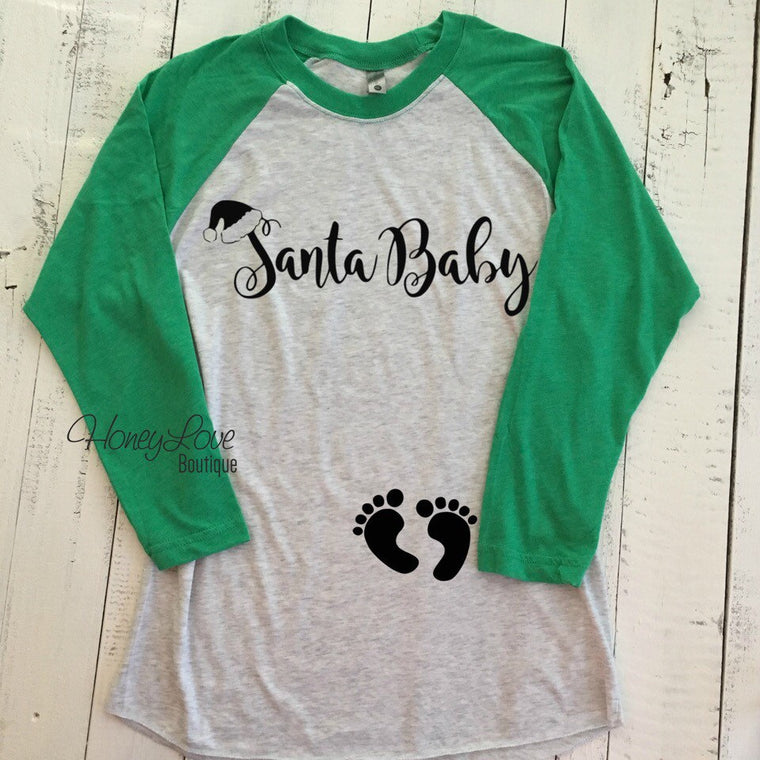 Santa Baby - Christmas Pregnancy Announcement - HoneyLoveBoutique