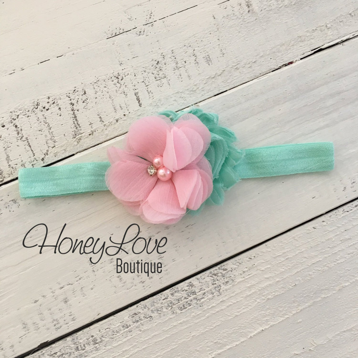 PERSONALIZED Name Outfit - Mint/Aqua and Silver Glitter - Light Pink flower embellished tutu skirt bloomers - HoneyLoveBoutique