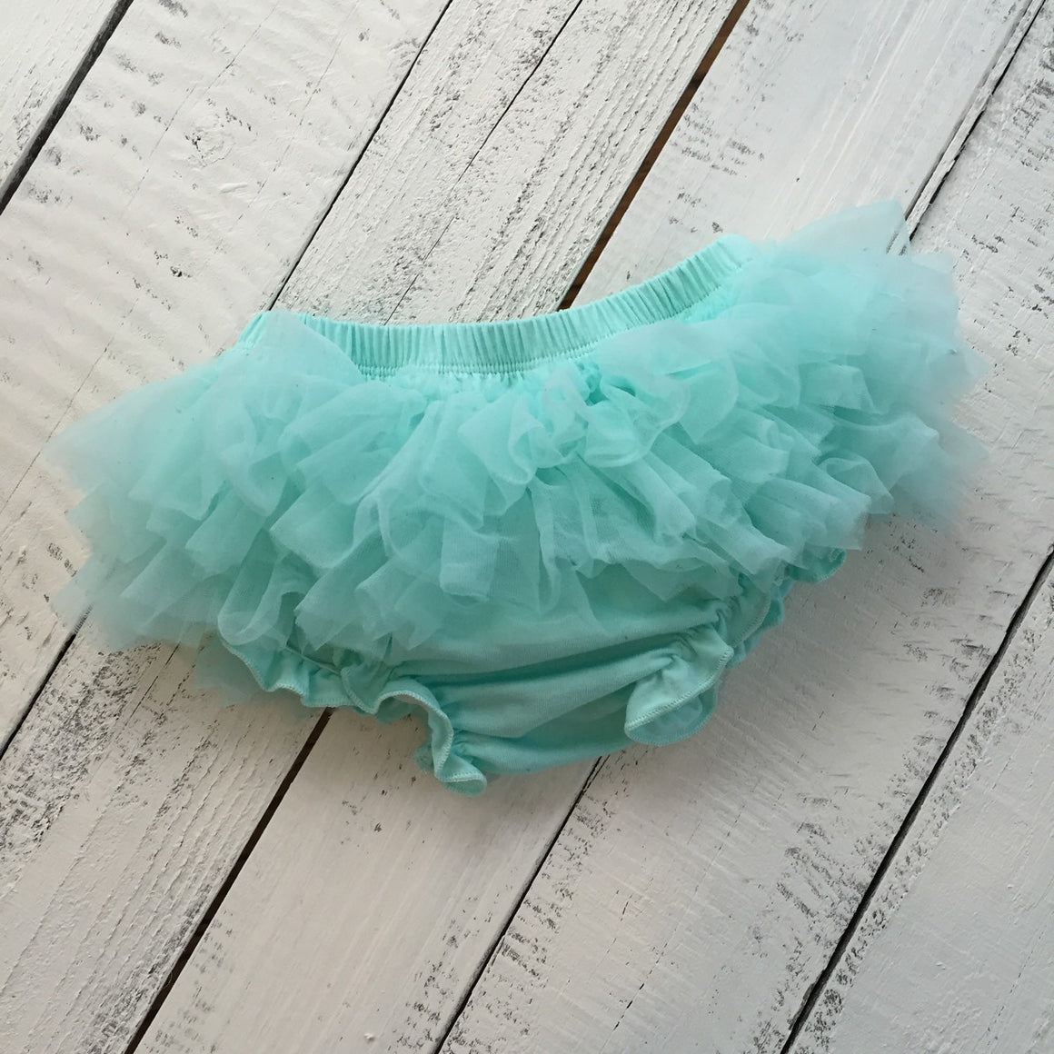 Mint Aqua - Pettiskirt - Tutu Skirt Bloomer - Ruffle Bottom Bloomer - HoneyLoveBoutique